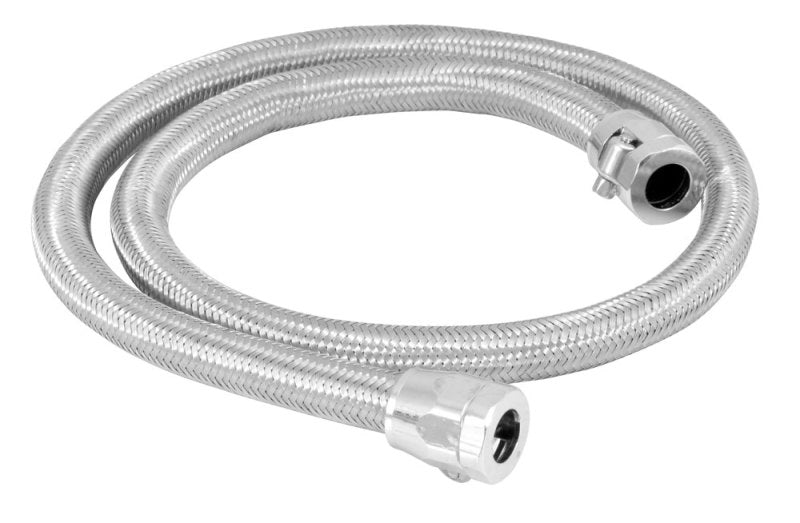 2X Universal 3/8 Hose 3ft. Stainless Steel Braided Fuel Line Kit