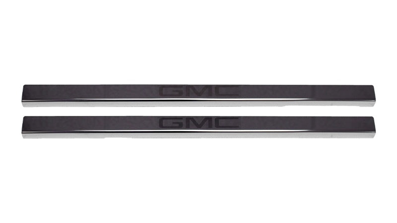 Putco 2020 GMC Sierra LD/HD Dbl/Regular Cab w/ GMC Etching (2pcs) Black Platinum Door Sills