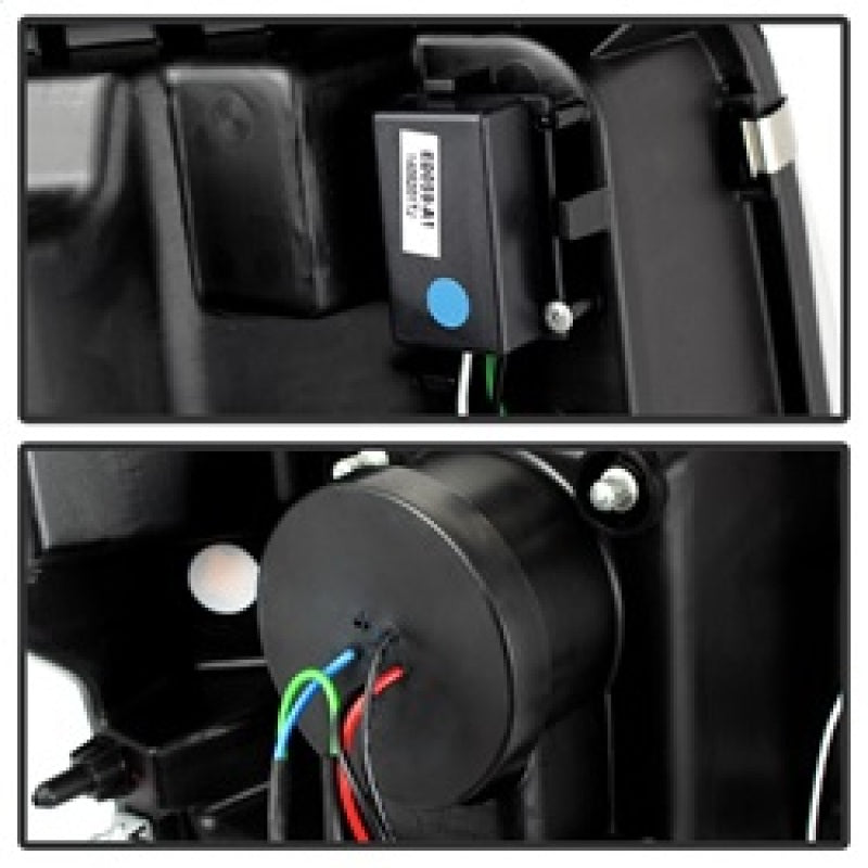 Spyder Ford F150 09-14 Projector Headlights Halogen Model- Light Bar DRL Chrm PRO-YD-FF15009-LBDRL-C