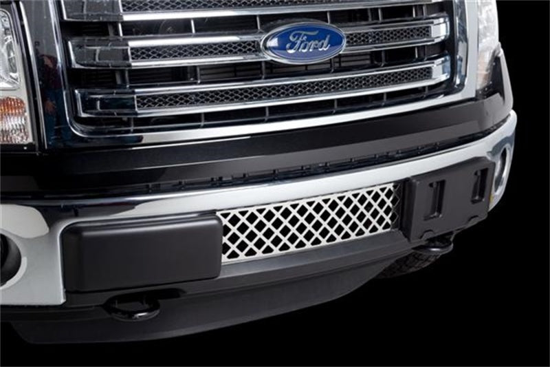 Putco 11-14 Ford F-150 - EcoBoost Grille - Stainless Steel - Diamond Design Bumper Grille Inserts