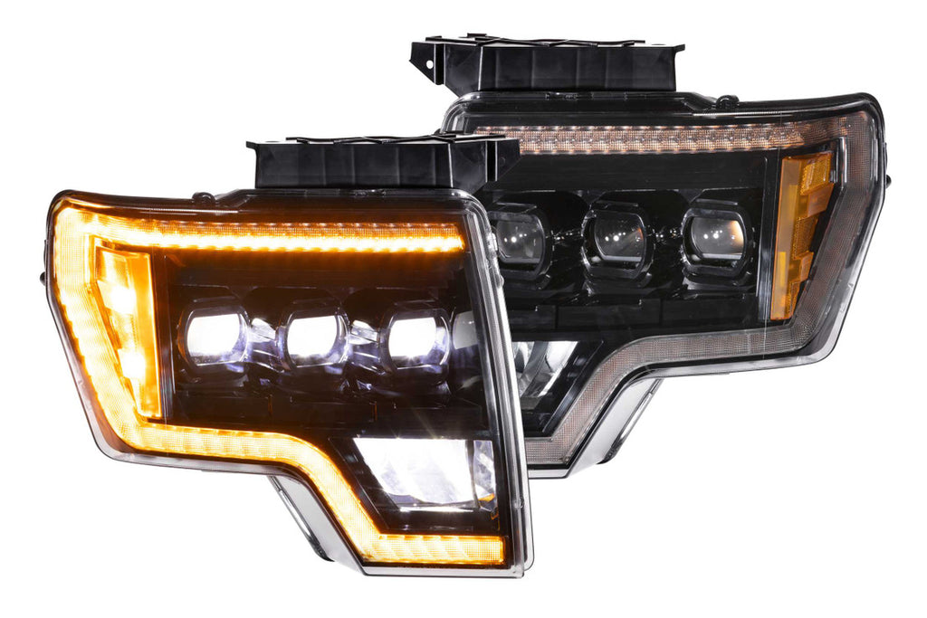 Morimoto XB LED Headlights: Ford F150 (09-14) (Pair / ASM Amber DRL)