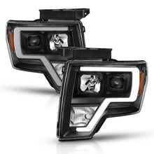 Load image into Gallery viewer, ANZO 2009-2014 Ford F-150 Projector Light Bar H.L Black Amber