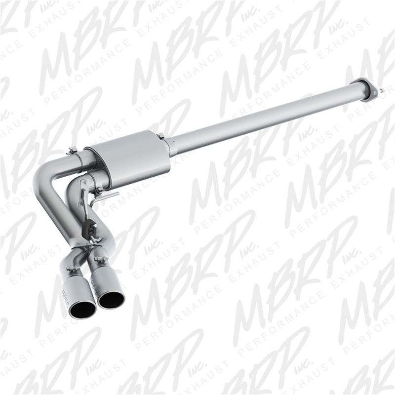 MBRP 15-16 Ford F-150 2.7L/3.5L/5.0L 3in Cat Back Single Side Pre-Axle Dual Exit T409