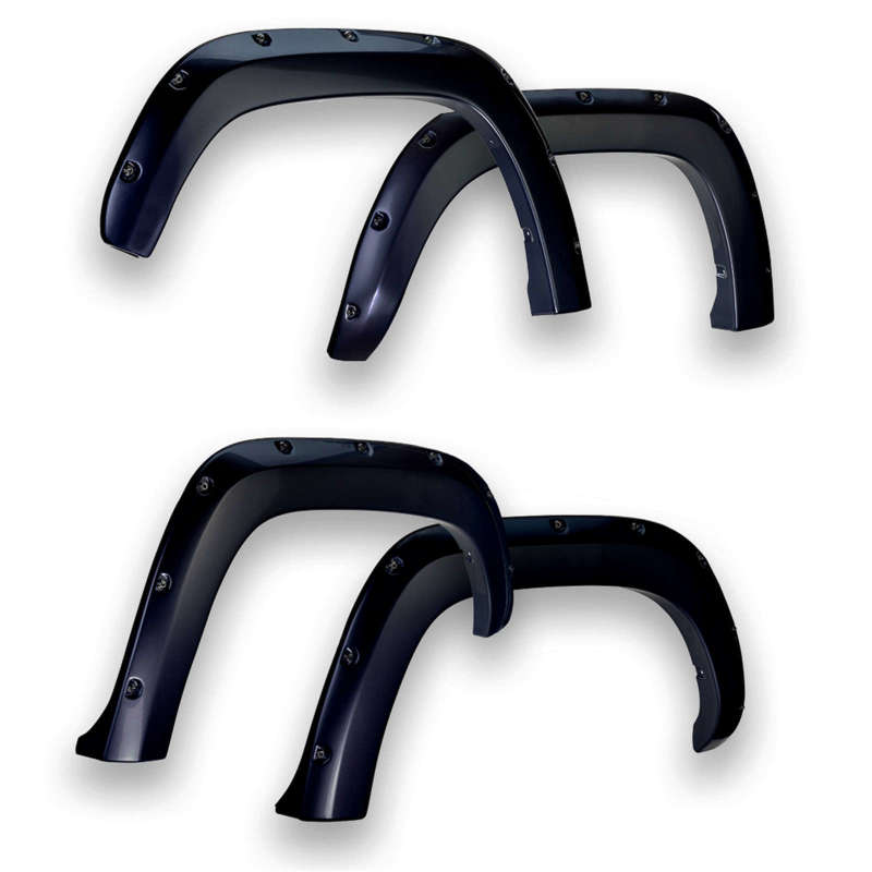 EGR 14+ Chev Silverado 5ft Bed Bolt-On Look Color Match Fender Flares - Set - Black