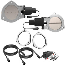 Load image into Gallery viewer, QTP 4in Bolt-On QTEC Dual Electric Cutout Valves w/Flanges - Pair