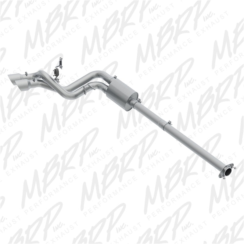 MBRP 09-14 Ford F150 Pre-Axle 4.5in OD Tips Dual Outlet 3in AL Cat Back