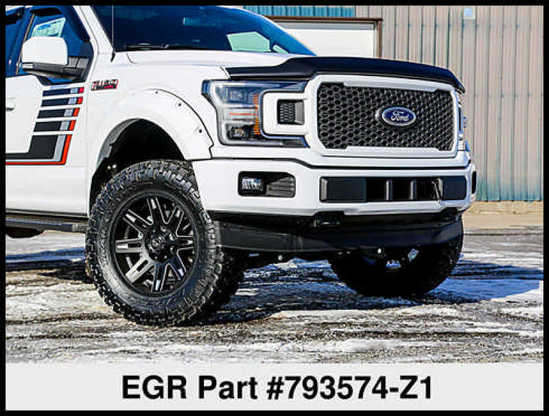 EGR 2018 Ford F150 Bolt-On Look Color Match Fender Flares - Set - Oxford White