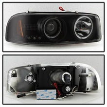 Load image into Gallery viewer, Spyder GMC Sierra 1500/2500 99-06 Projector Headlights CCFL Halo LED Blk Smke PRO-YD-CDE00-CCFL-BSM