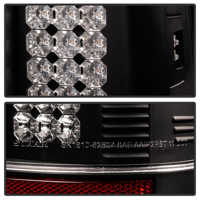 Spyder Ford Super Duty 08-15 LED Tail Lights Black ALT-YD-FS07-LED-BK