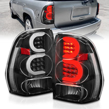 Load image into Gallery viewer, ANZO 2002-2009 Chevrolet Trailblazer LED Tail Lights w/ Light Bar Black Housing Clear Lens