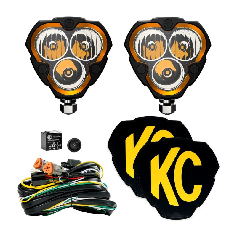 KC HiLiTES FLEX ERA 3 LED Light Combo Beam Pair Pack System