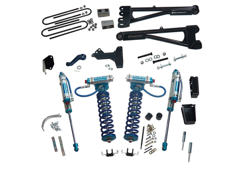 Superlift 05-07 Ford F-250/F-350 SD 4WD 6in Lift Kit w/Repl Radius Arms & King Coilovers Rear Shocks