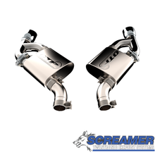 Load image into Gallery viewer, QTP 16-18 Chevrolet Camaro SS 6.2L 304SS Screamer Axle Back Exhaust w/4.5in Dual Tips