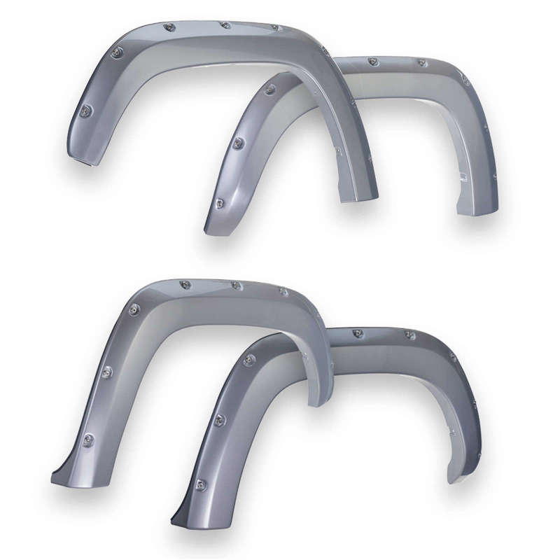 EGR 15+ GMC Sierra HD Bolt-On Look Color Match Fender Flares - Set - FF Switchblade Silver