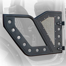Load image into Gallery viewer, DV8 Offroad Jeep 18+ Wrangler JL / 20+ Gladiator JT Front Rock Doors w/ Perforated Aluminum Mesh