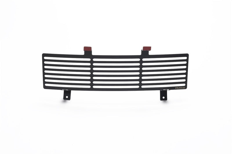 Putco 11-16 Ford SuperDuty - Stainless Steel Black Bar Design Bumper Grille Inserts