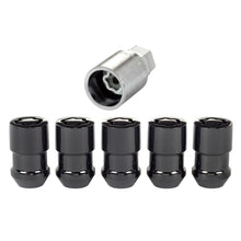 Load image into Gallery viewer, McGard Wheel Lock Nut Set - 5pk. (Cone Seat) 1/2-20 / 3/4 &amp;13/16 Dual Hex / 1.46in. Length - Black