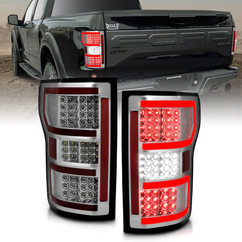 ANZO 18-19 Ford F-150 LED Taillights Chrome