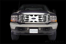 Load image into Gallery viewer, Putco 99-04 Ford SuperDuty w/ Logo CutOut (incl Side Vents) Flaming Inferno Stainless Steel Grille