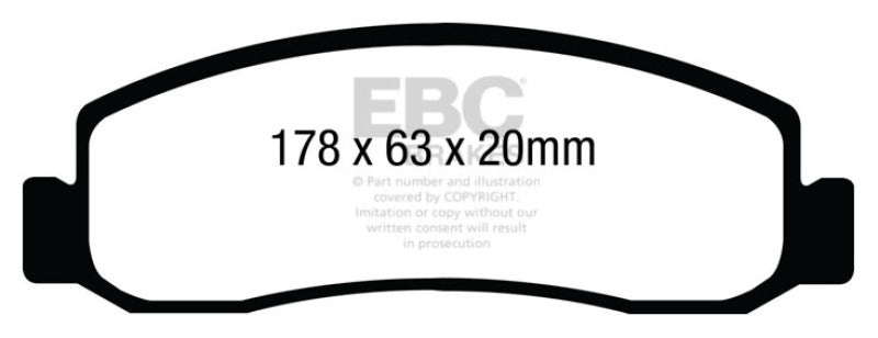 EBC 08-10 Ford F250 (inc Super Duty) 5.4 (2WD) Yellowstuff Front Brake Pads
