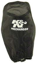 Load image into Gallery viewer, K&amp;N Precharger Air Filter Wrap Round Straight Black 3.625in ID x 9in H