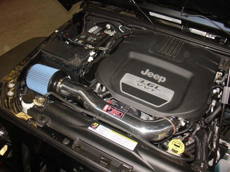 Injen 12-18 Jeep Wrangler JK 3.6L V6 Wrinkle Black Short Ram Intake w/ Open Filter