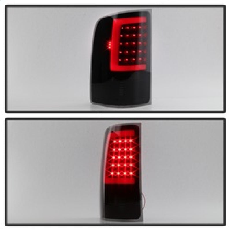 xTune 07-13 GMC Sierra 1500 LED Tail Lights - Black Smoke (ALT-ON-GS07-G2-LED-BSM)