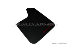 Load image into Gallery viewer, Rally Armor Universal Fit (No Hardware) Basic Black Mud Flap w/ Red Logo