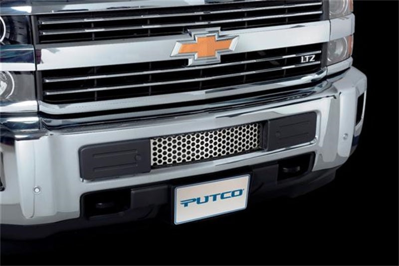 Putco 15-19 Chevy Silv HD - Stainless Steel - Punch Design Bumper Grille Bumper Grille Inserts
