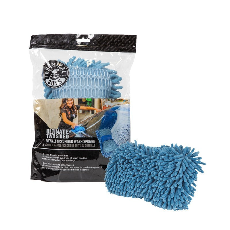 Chemical Guys Ultimate Two Sided Chenille Microfiber Wash Sponge - Blu –  Battle Born Offroad