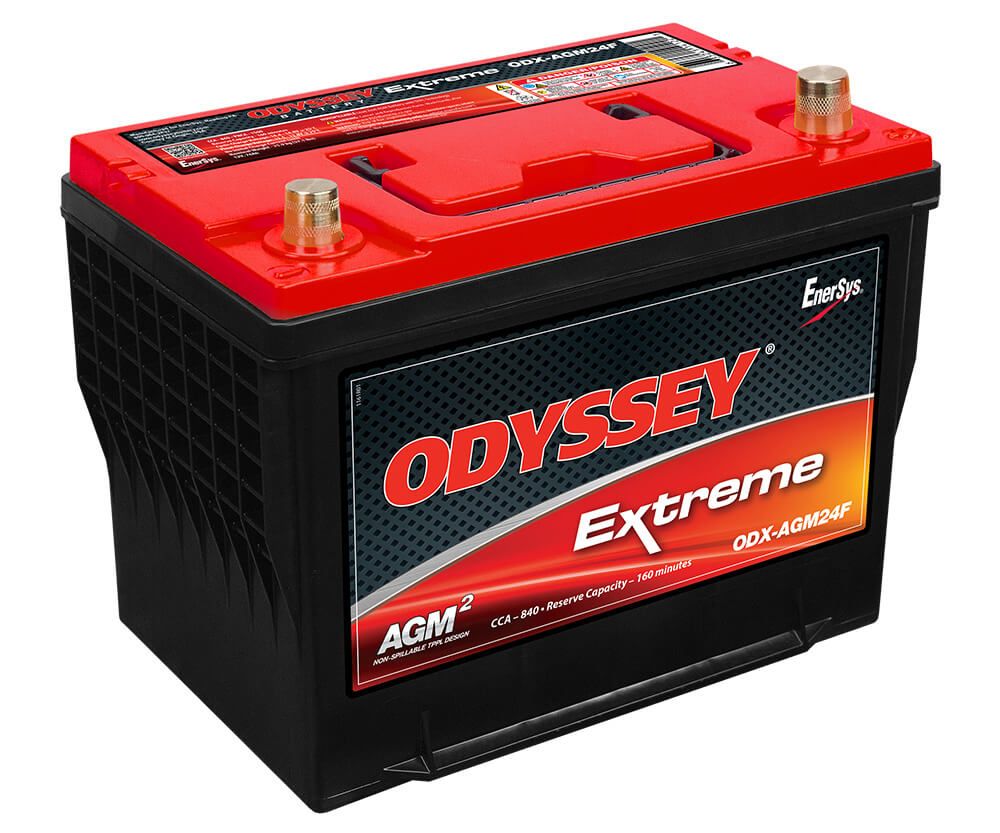 Odyssey Extreme Battery, ODX-AGM24F, 840CCA, Group 24F Battery